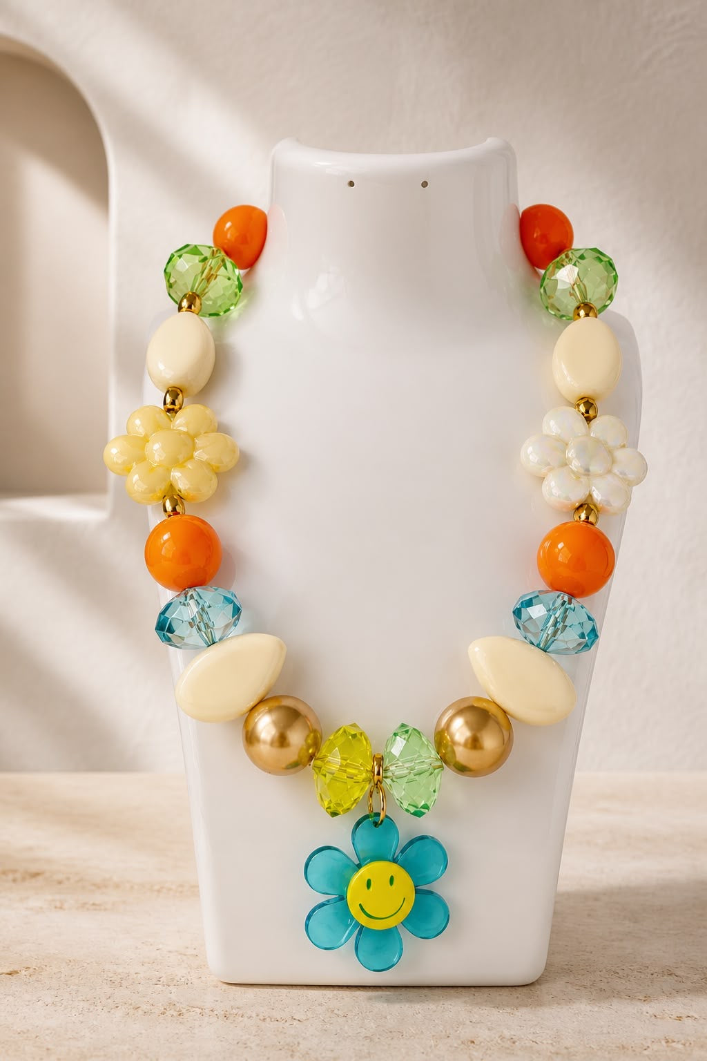 Flower Joy Handmade Statement Necklace by Illari
