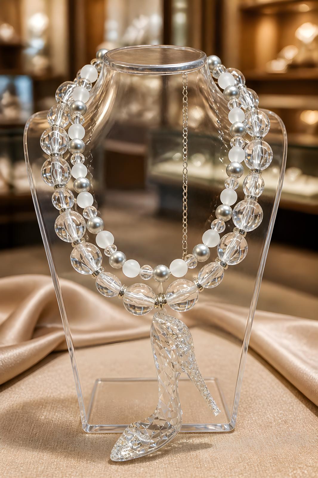Cinderella Handmade Kristall Necklace by Illari – Fairy Tale Collection – Unique Statement Necklace