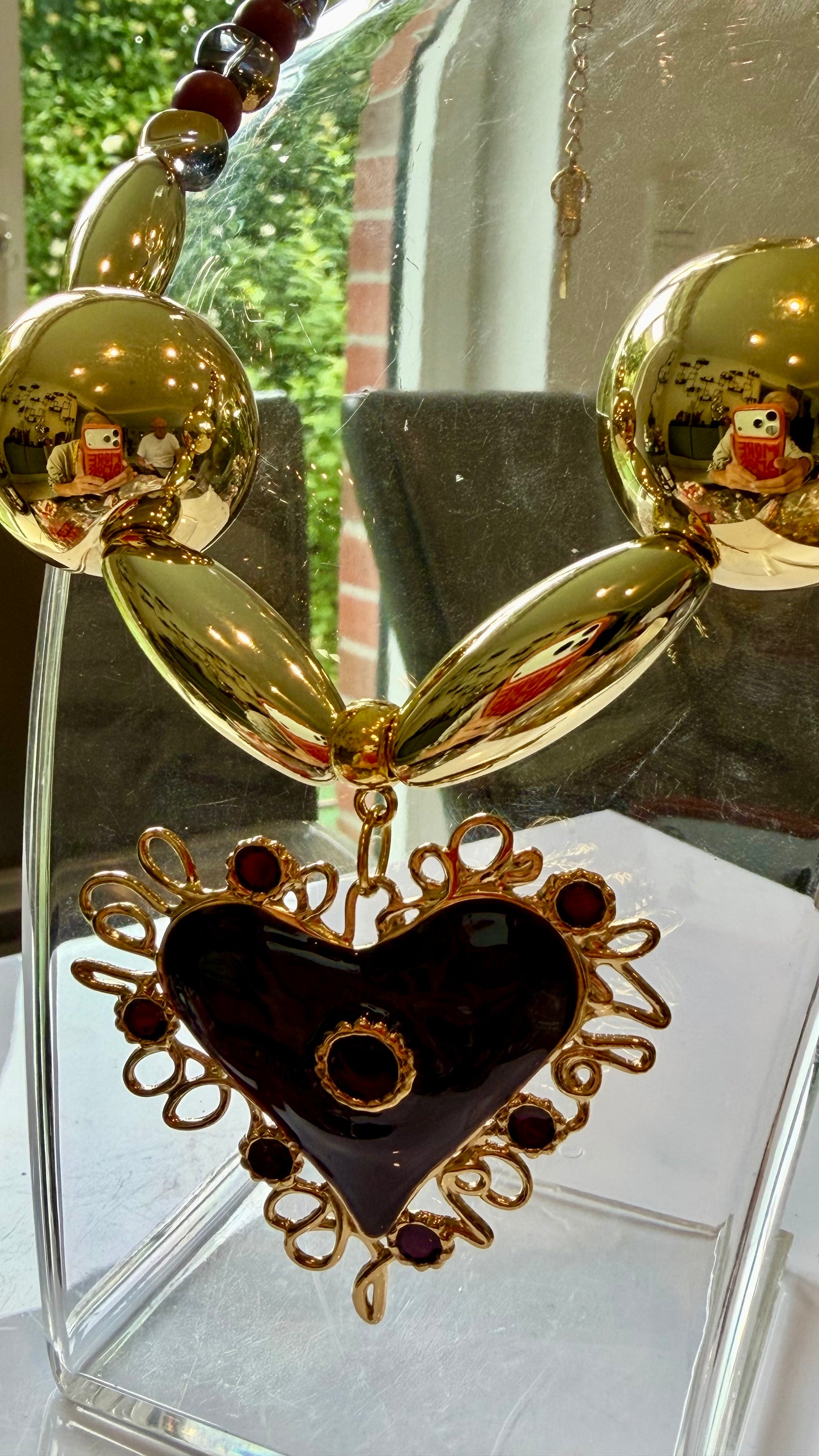 Velvet Heart Handmade Necklace by Illari