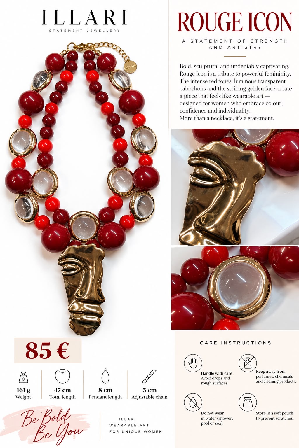 ROUGE ICON - Statement Necklace von Illari
