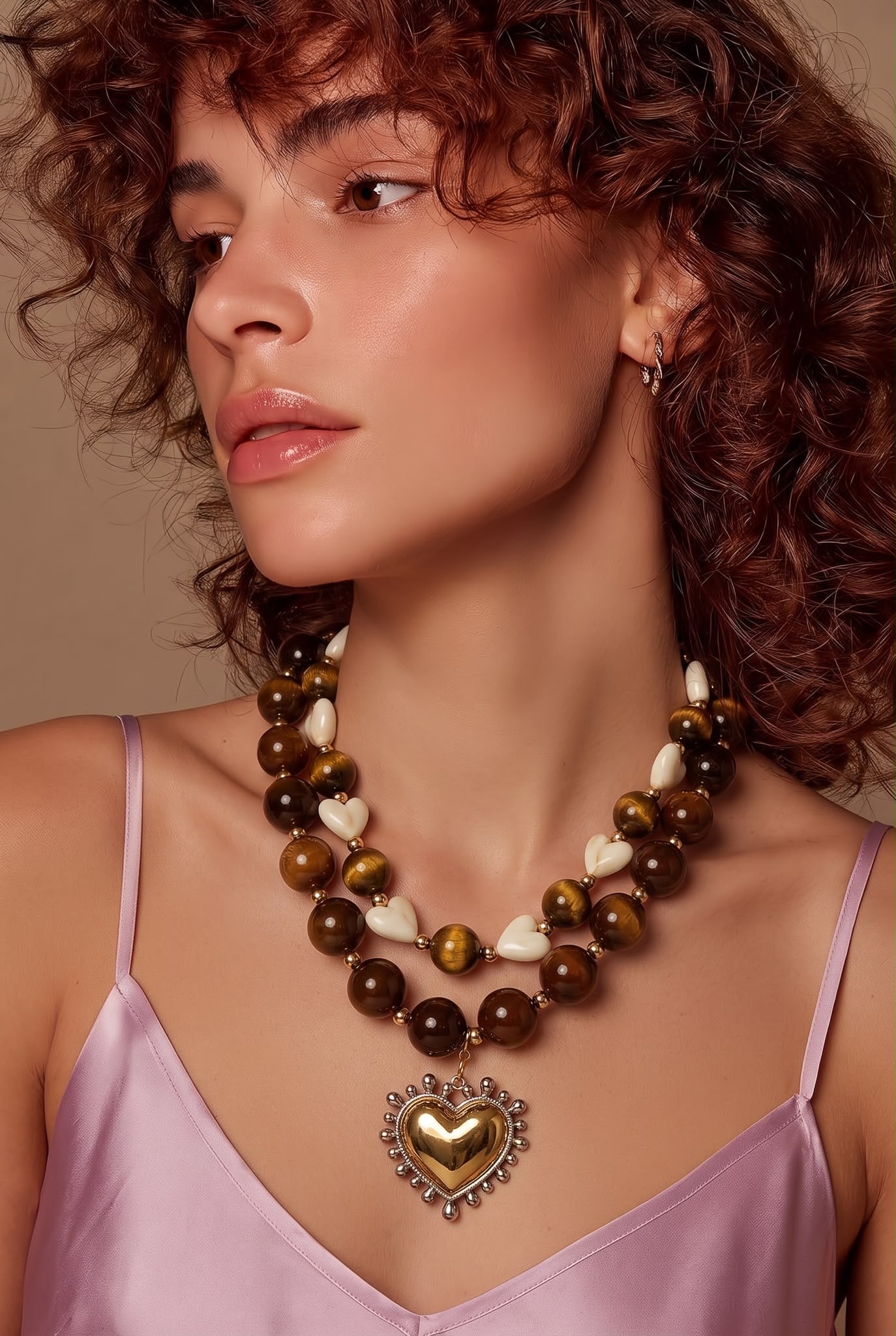 Café Doré Handmade Statement Necklace by Illari