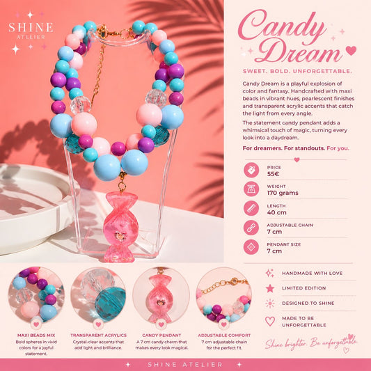 Candy Dream Handmade Necklace by Illari