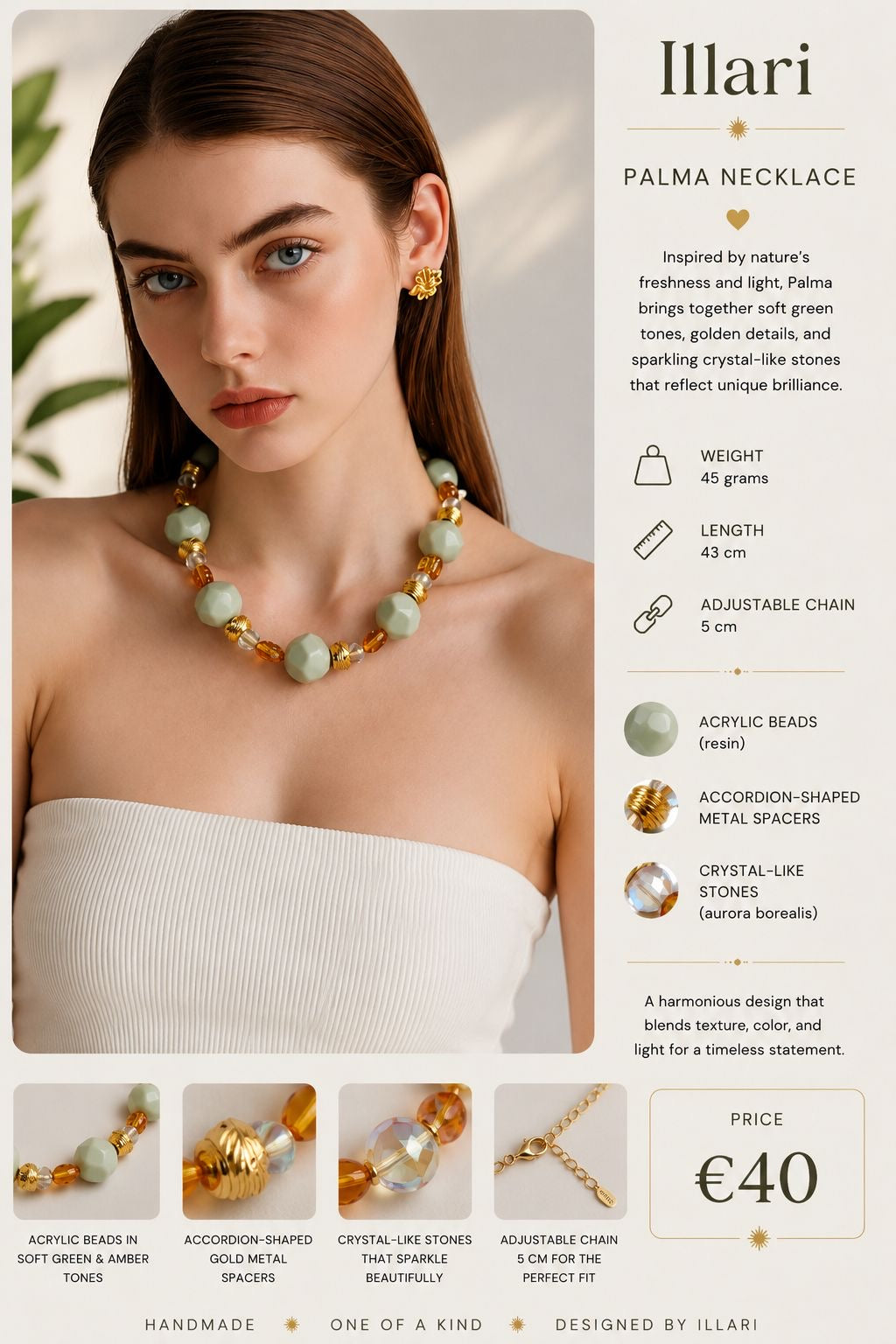 Palma Handmade Necklace by Illari