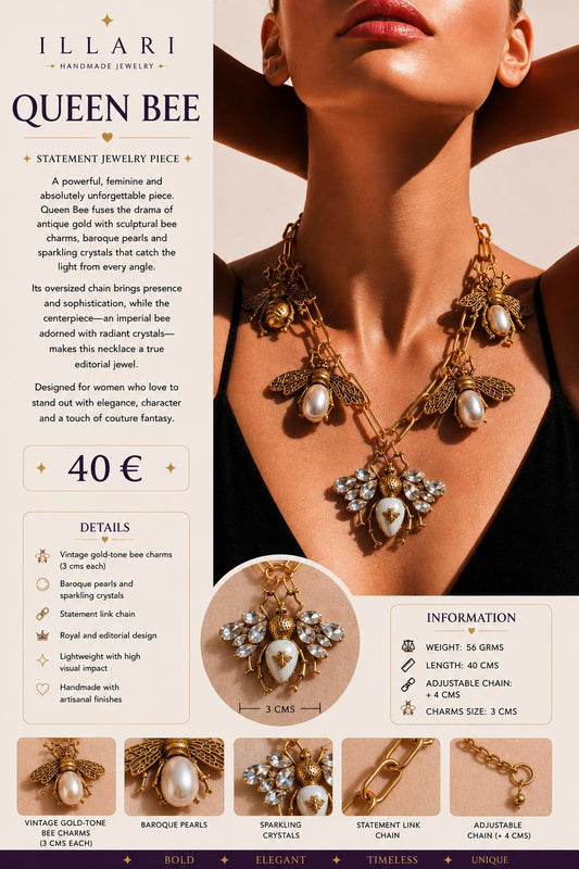 Queen Bee Handmade Necklace by Illari