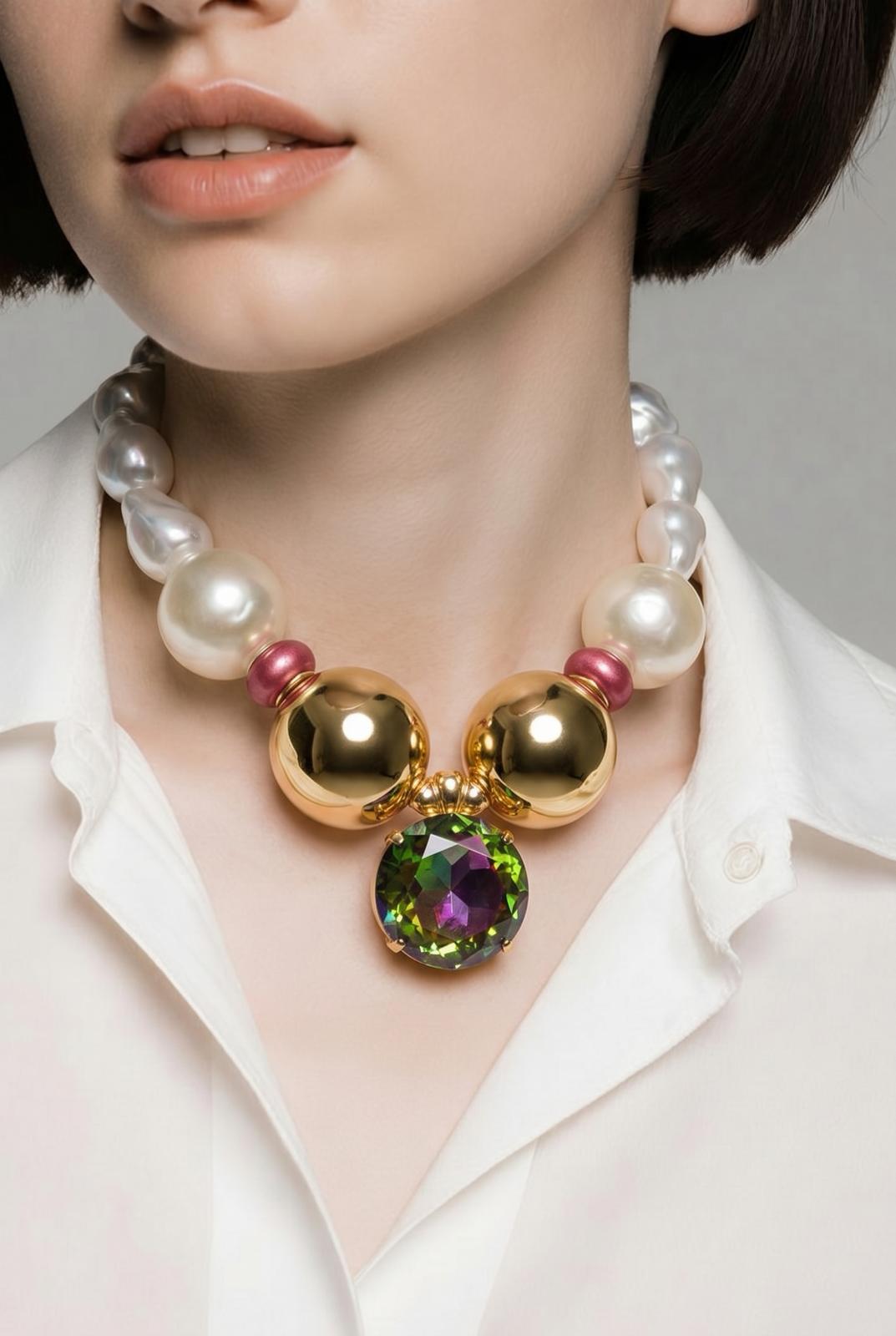 Aurora Gem Handmade Necklace by Illari
