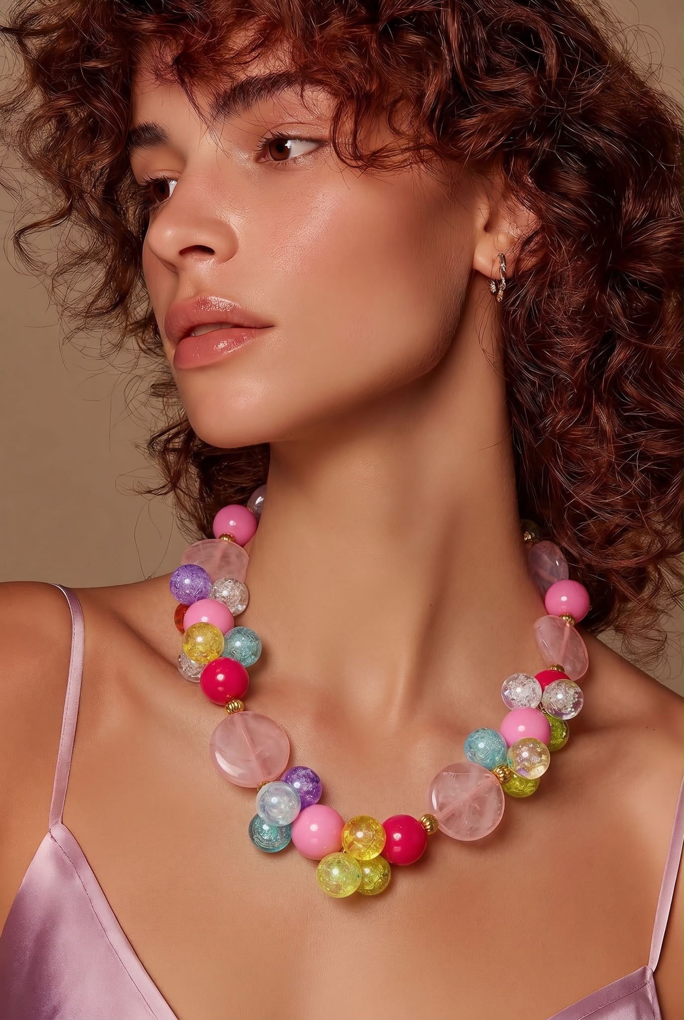 Babels – Handmade Colorful Beaded Statement Necklace by Illari – One of a Kind