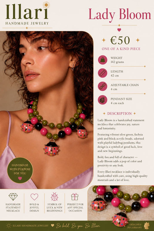 Lady Bloom Handmade Necklace by Illari