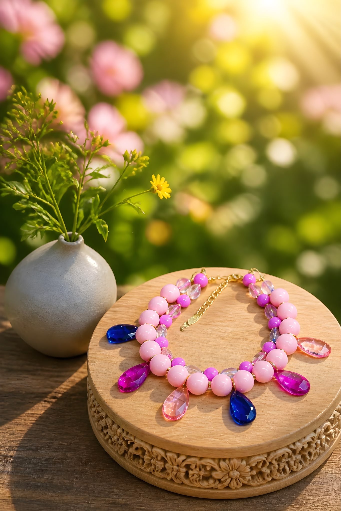 Acuarela Necklace by Illari - A splash of color. A canvas of you.
