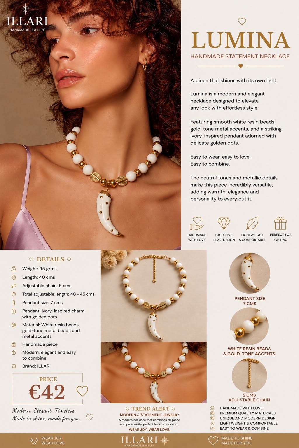 Lumina Handmade Necklace by Illari