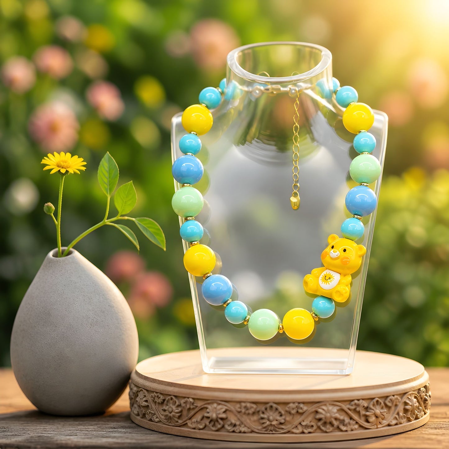 Blue Smile Handmade Necklace by Illari