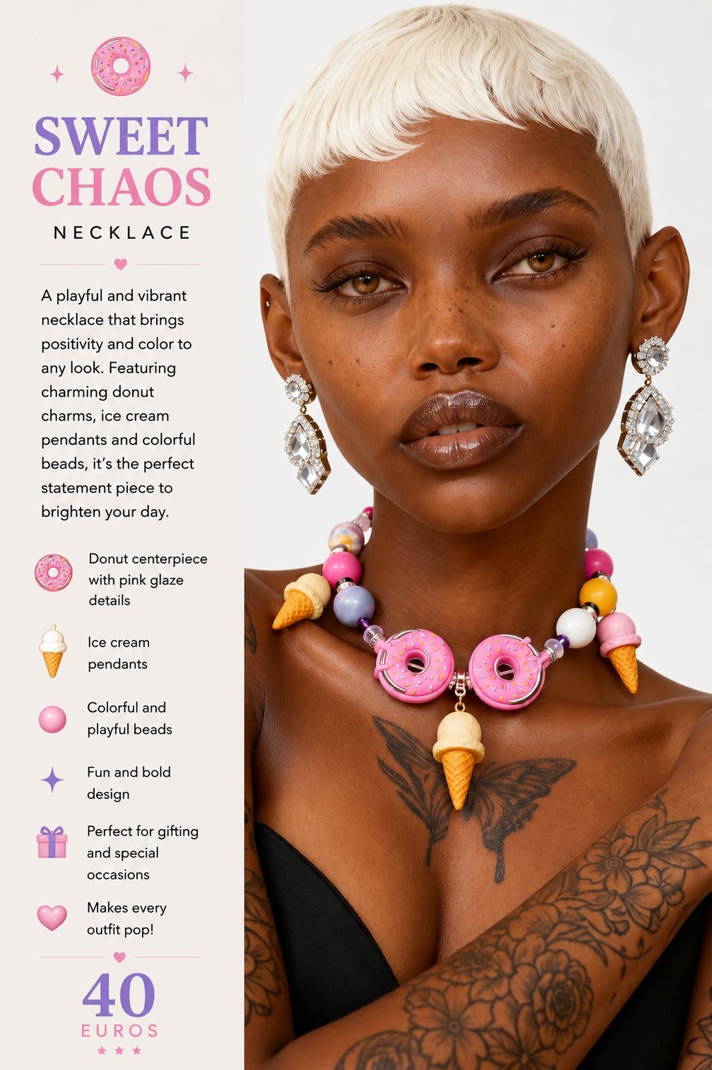 Sweet Chaos Handmade Necklace by Illari