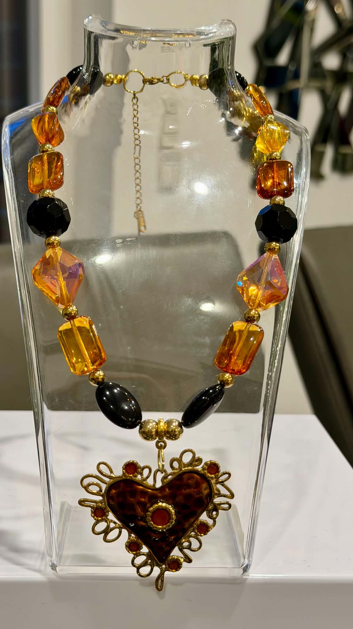Amber Passion Handmade Necklace by Illari