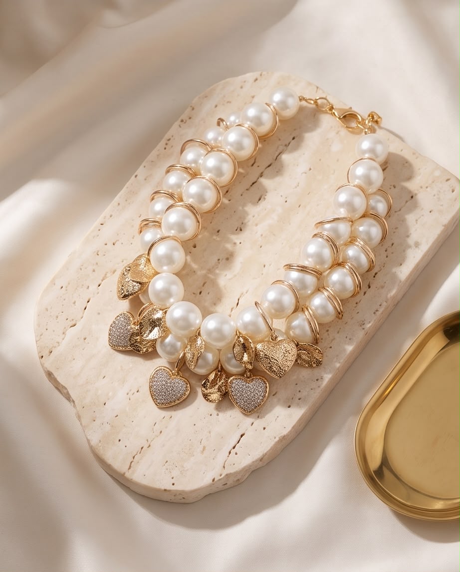 Opulence Pearl – Handmade Statement Necklace