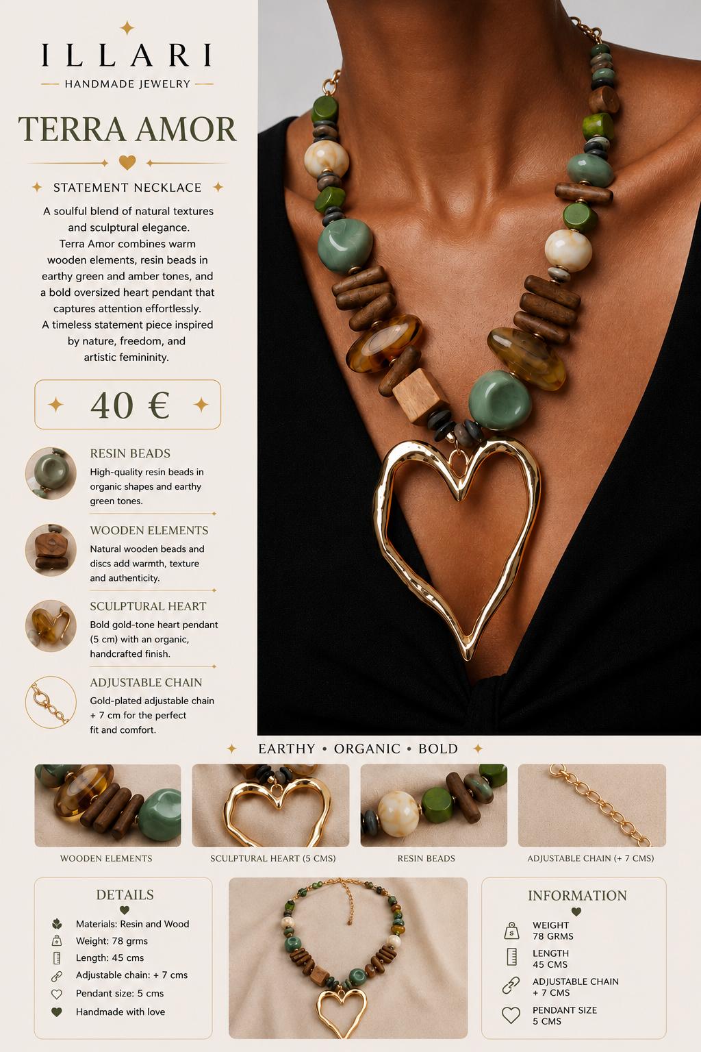Terra Amour Handmade Necklace by Illari