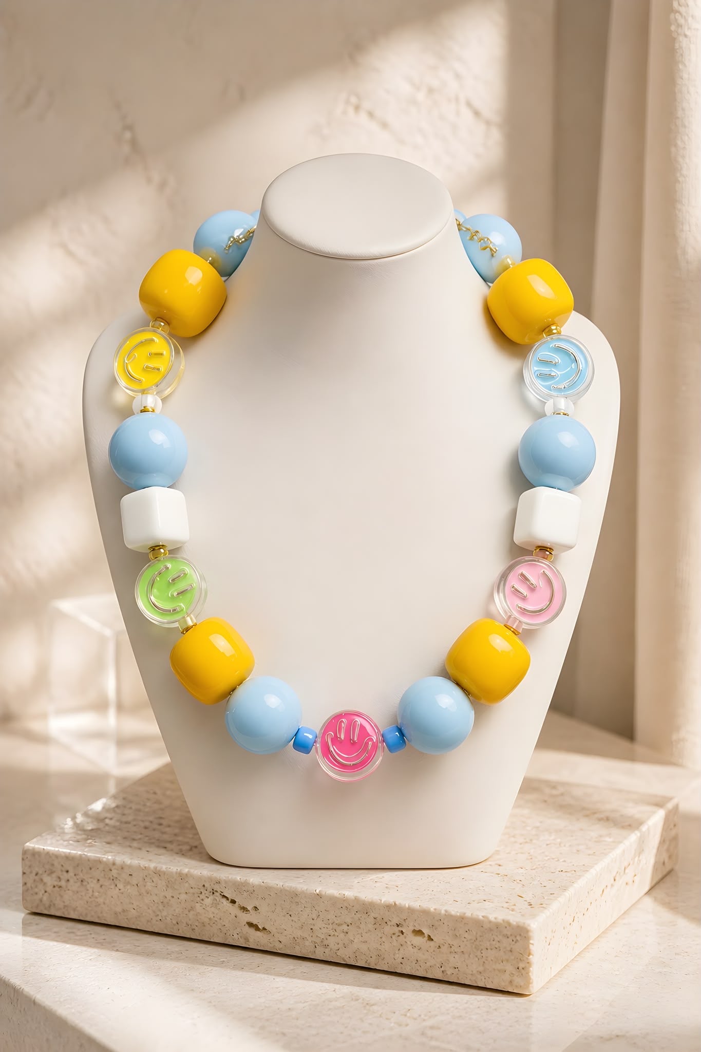 Happy Vibe Handmade Statement Necklace by Illari