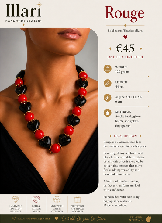 Rouge Handmade Necklace by Illari