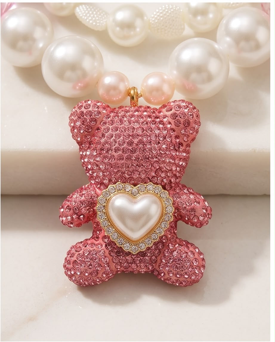 Pearlie Bear Handmade Statement Necklace by Illari