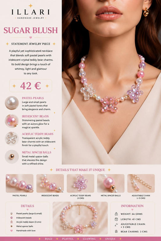 Sugar Blush Handmade Necklace by Illari