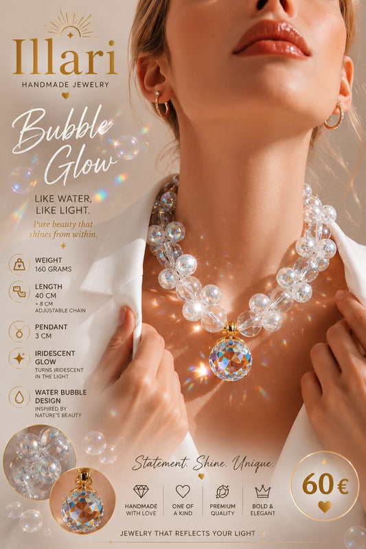 Bubble Glow Handmade Necklace by Illari