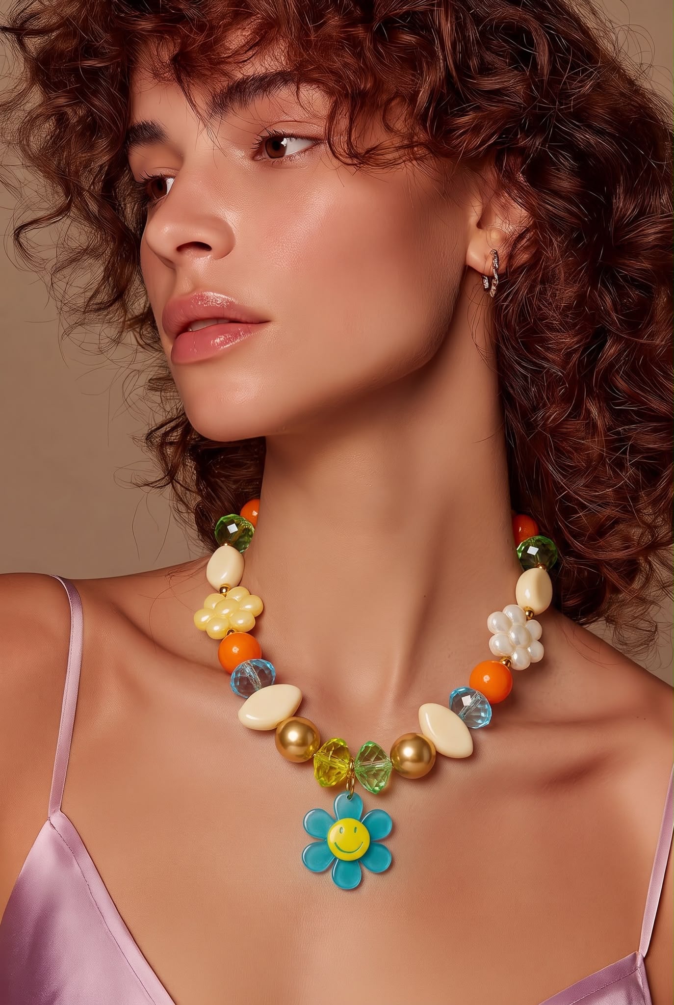 Flower Joy Handmade Statement Necklace by Illari