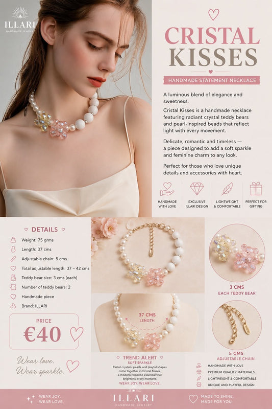 Christal Kisses Handmade Necklace by Illari