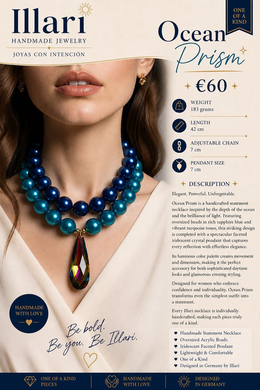 Ocean Prism Handmade Necklace by Illari