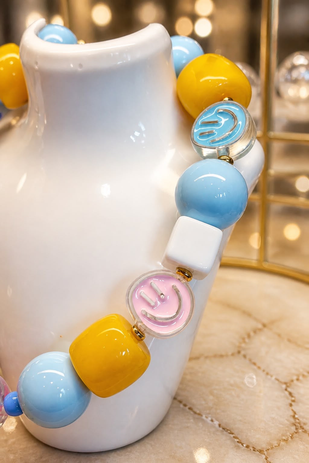 Happy Vibe Handmade Statement Necklace by Illari