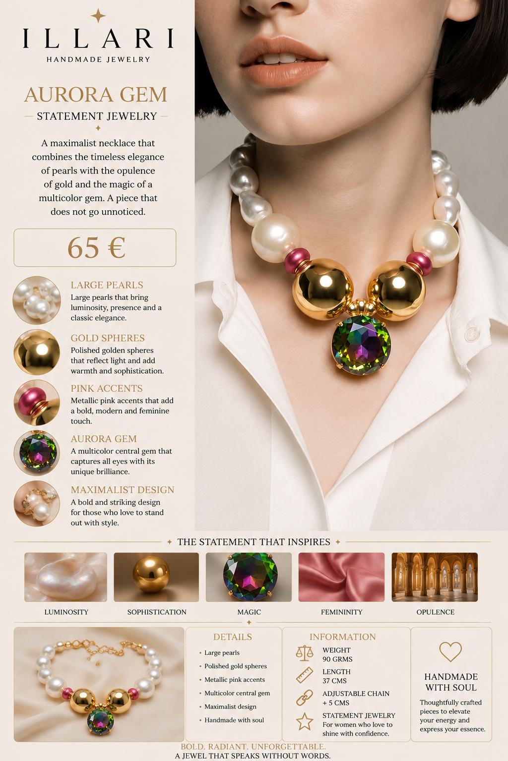 Aurora Gem statetement jewelery