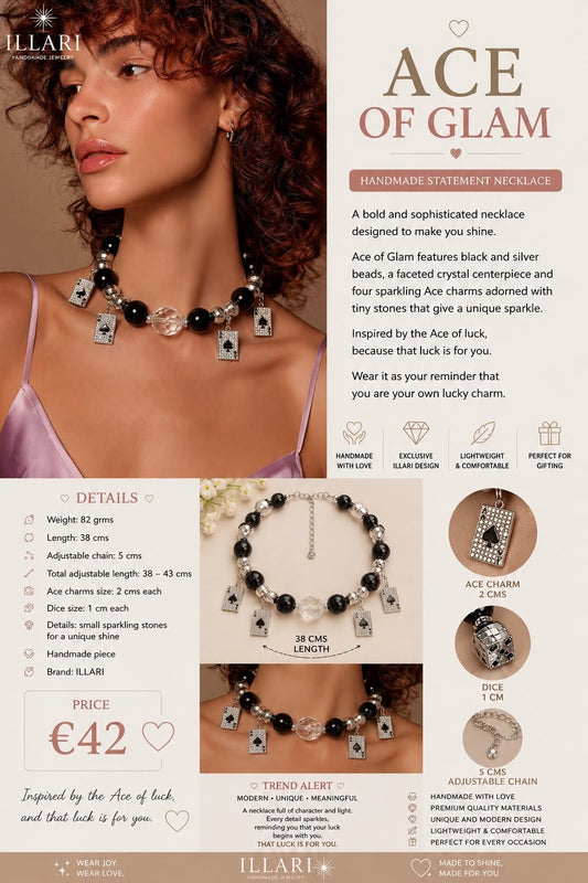 Ace of Glam Handmade Necklace by Illari
