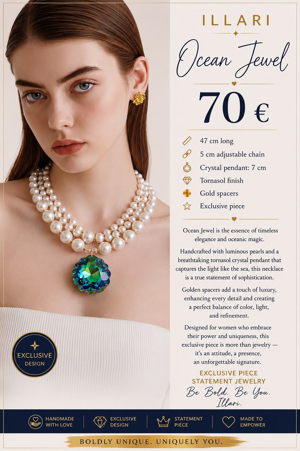 Ocean Jewel - The brilliance of the ocean. The elegance of pearls.