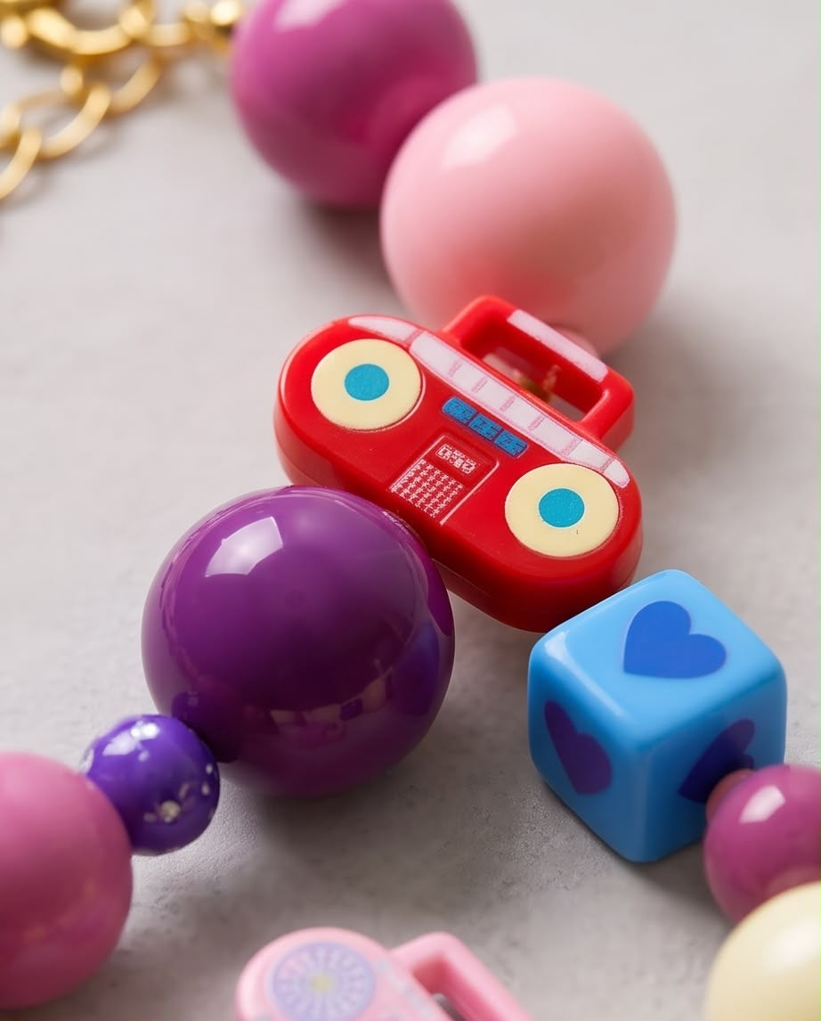Radio Pop – Statement-Kette mit Boombox-Anhängern