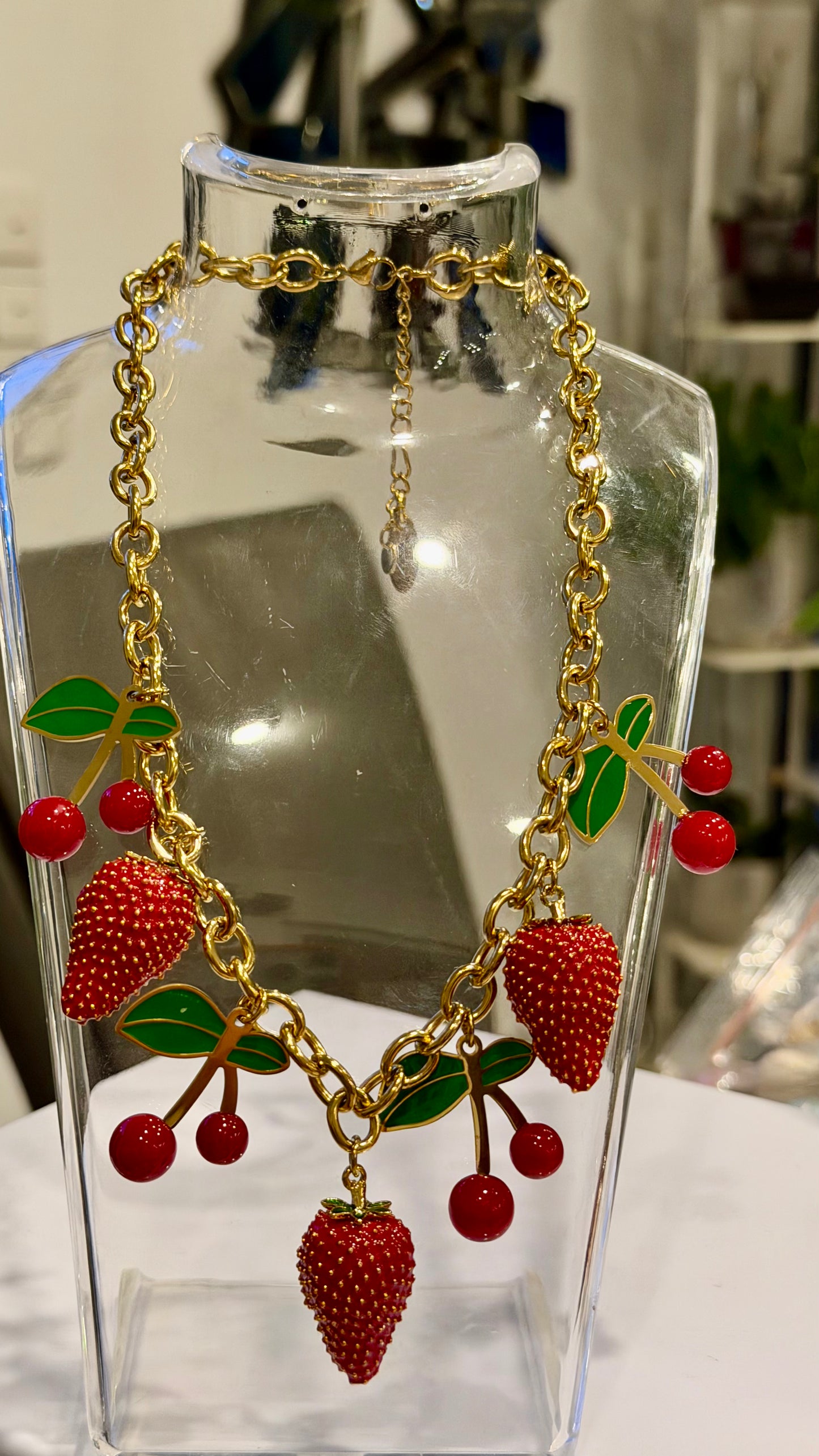 Cherry Pop Handmade Necklace by Illari
