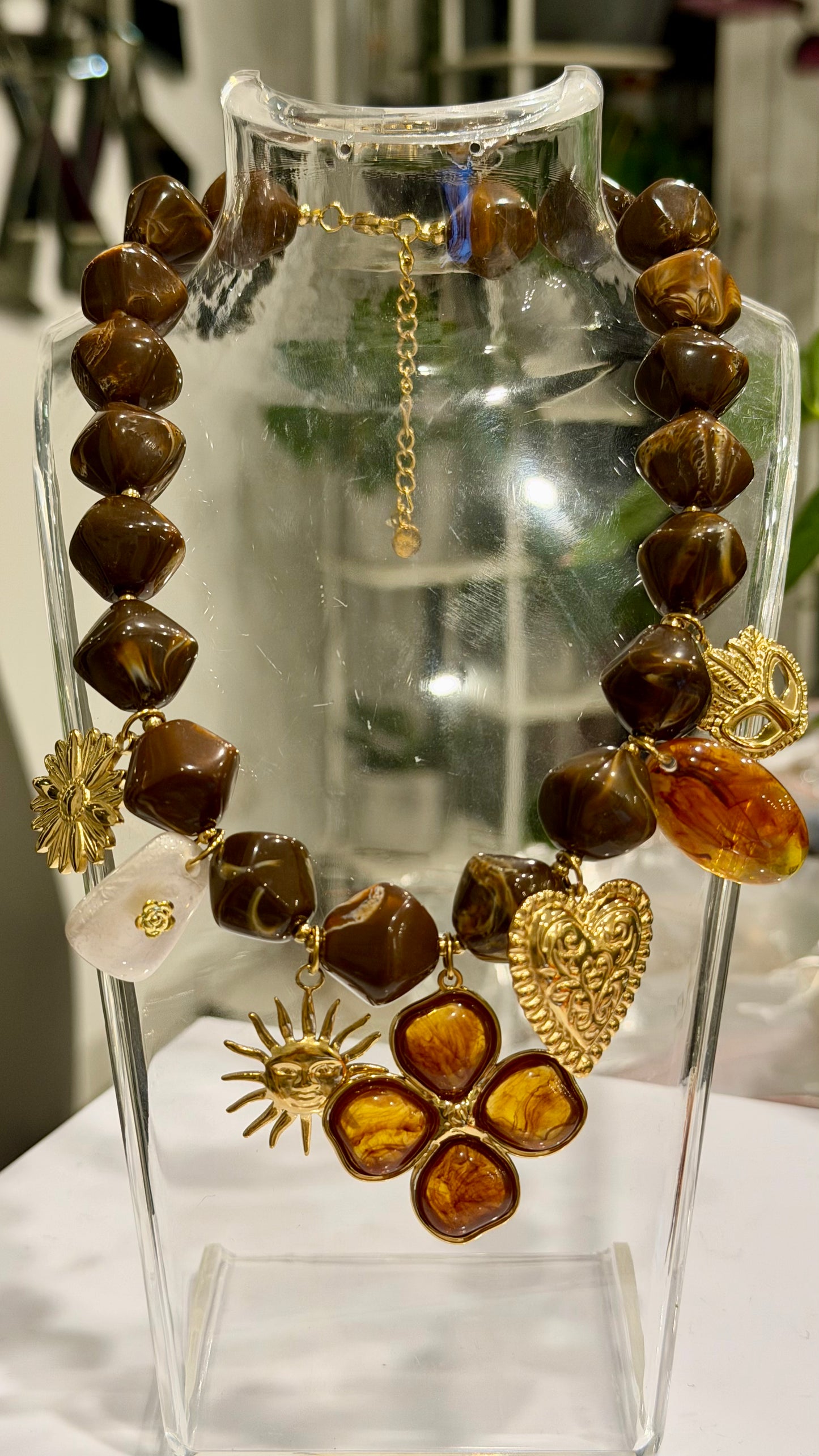 Golden Aura Handmade Necklace by Illari