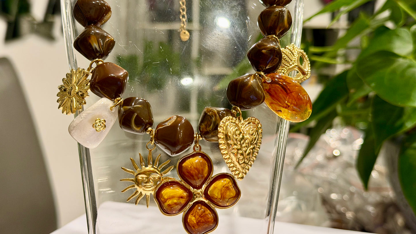 Golden Aura Handmade Necklace by Illari