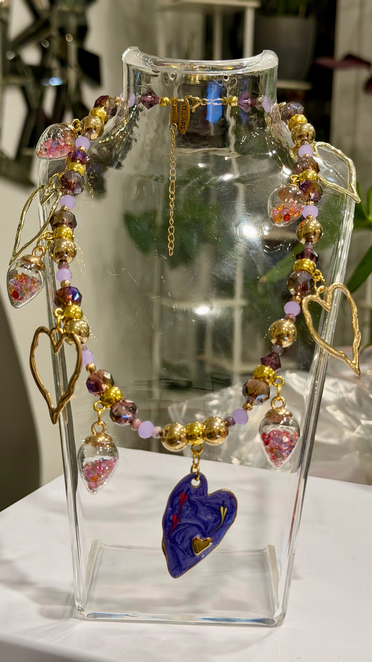 Violet Love Handmade Necklace by Illari
