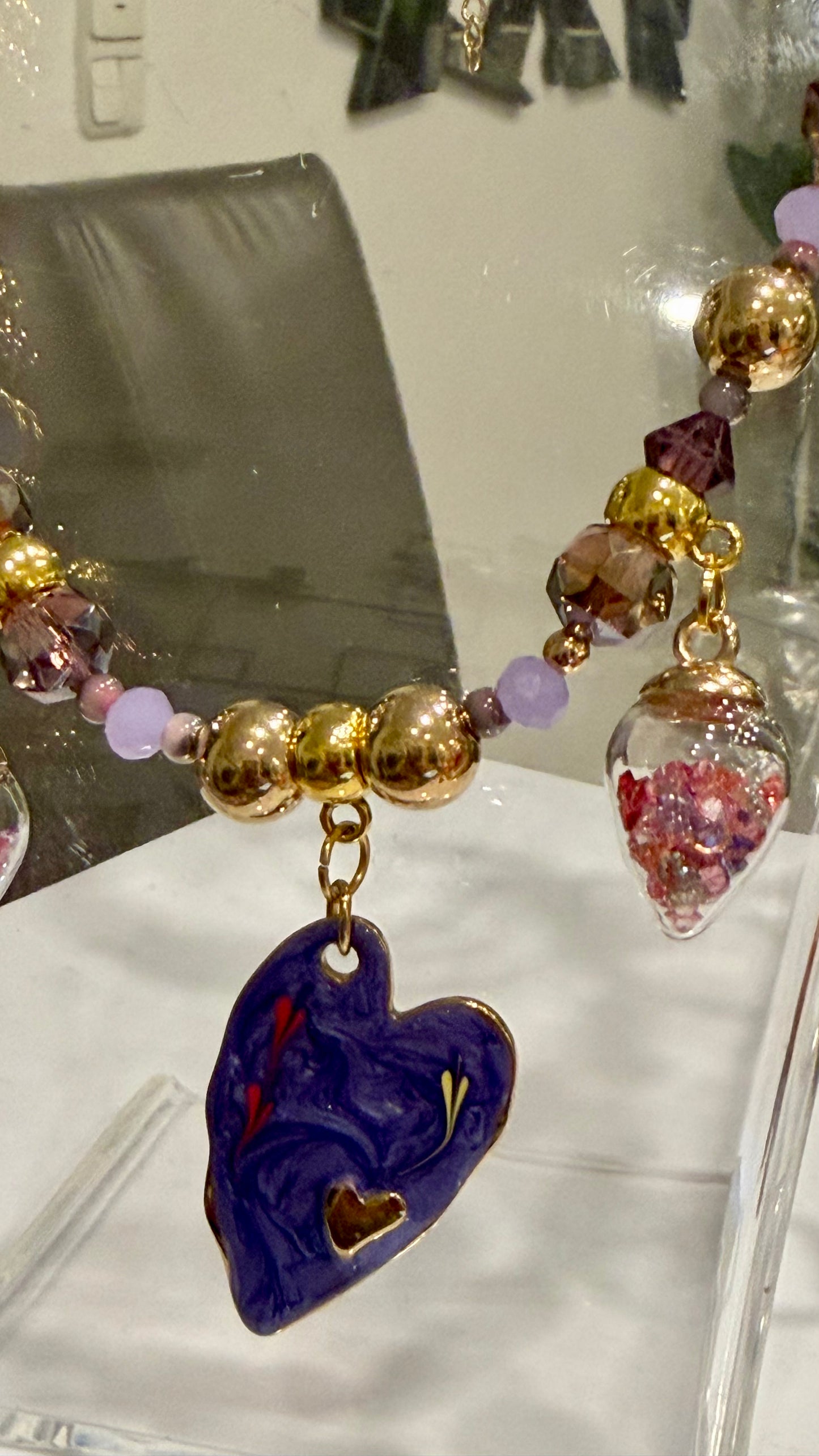Violet Love Handmade Necklace by Illari