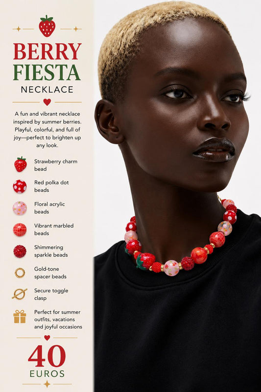 Berry Fiesta Handmade Necklace by Illari