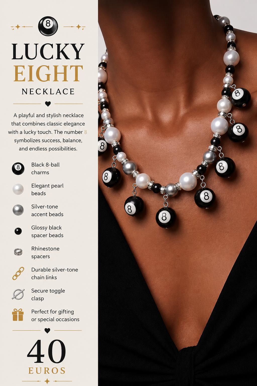 Lucky Eight Handmade Necklace by Illari